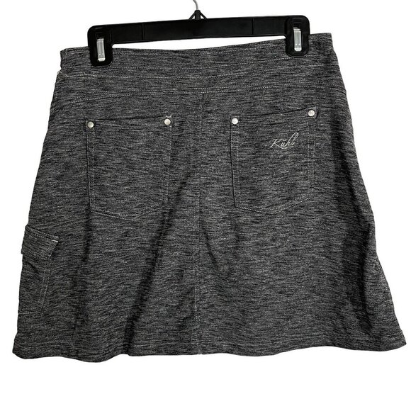 Kuhl Mova Knit Skort Space Dye Gray 5 Pocket Elastic Waist Size Small - Picture 5 of 10